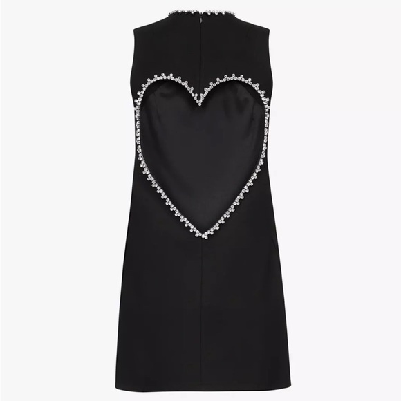NWT AREA Crystal Heart Open Back Dress (Large) Retails for $795 - Picture 2 of 11